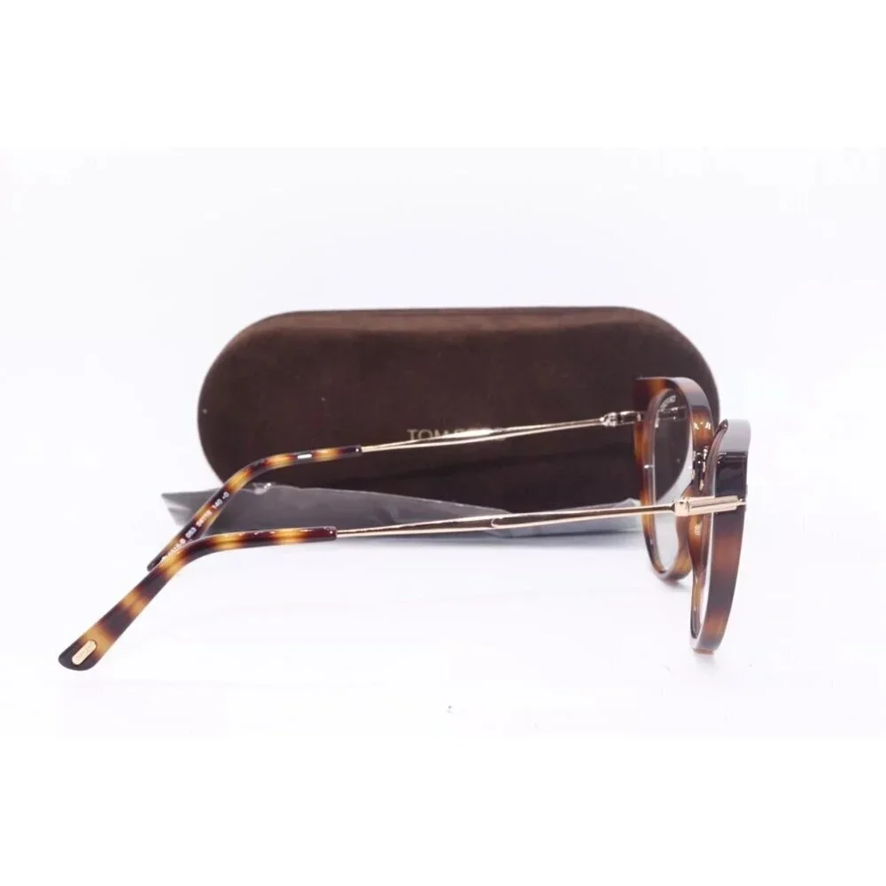 NWT Tom Ford FT5815-B Blonde Havana, Cat Eye 54mm Eyeglasses